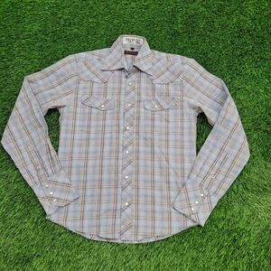 Ben Sherman Blue Plaid Casual Button Down Shirt